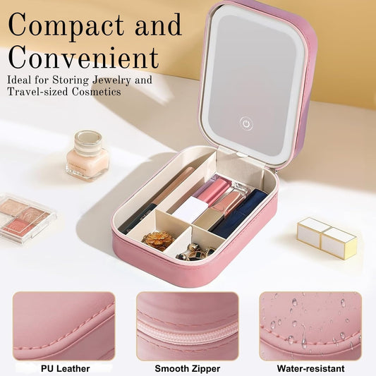 ✨ ShineCove™ Portable LED Makeup Case