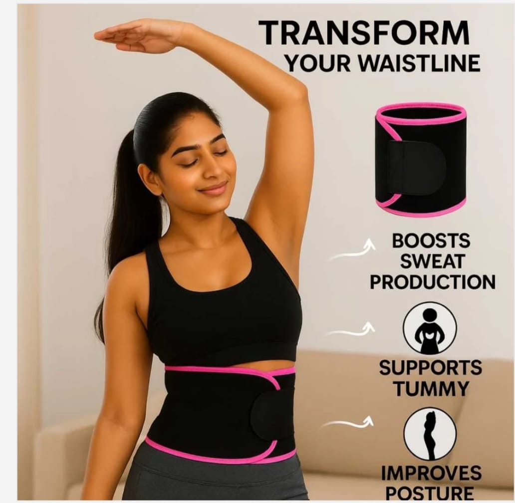 Adjustable Waist Trimmer Belt – Fast Sweat & Slimming Support