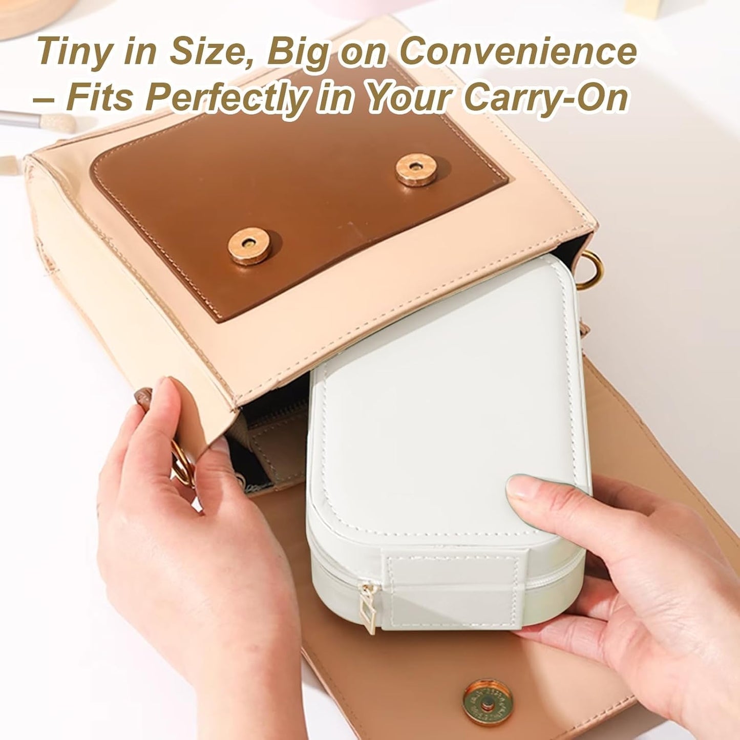 GlamBox™ LED Makeup Organizer – Bright, Compact & Adjustable