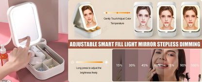 ✨ ShineCove™ Portable LED Makeup Case